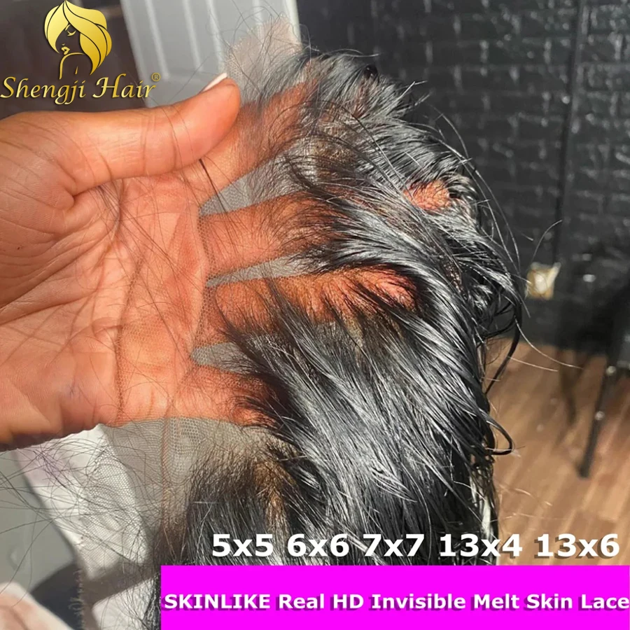 

Body Wave 5X5/6X6/7X7 HD Lace Closure Only Melt Skins Vrigin Hair Undetectable Swiss Lace Closure Frontal 100% Human Hair