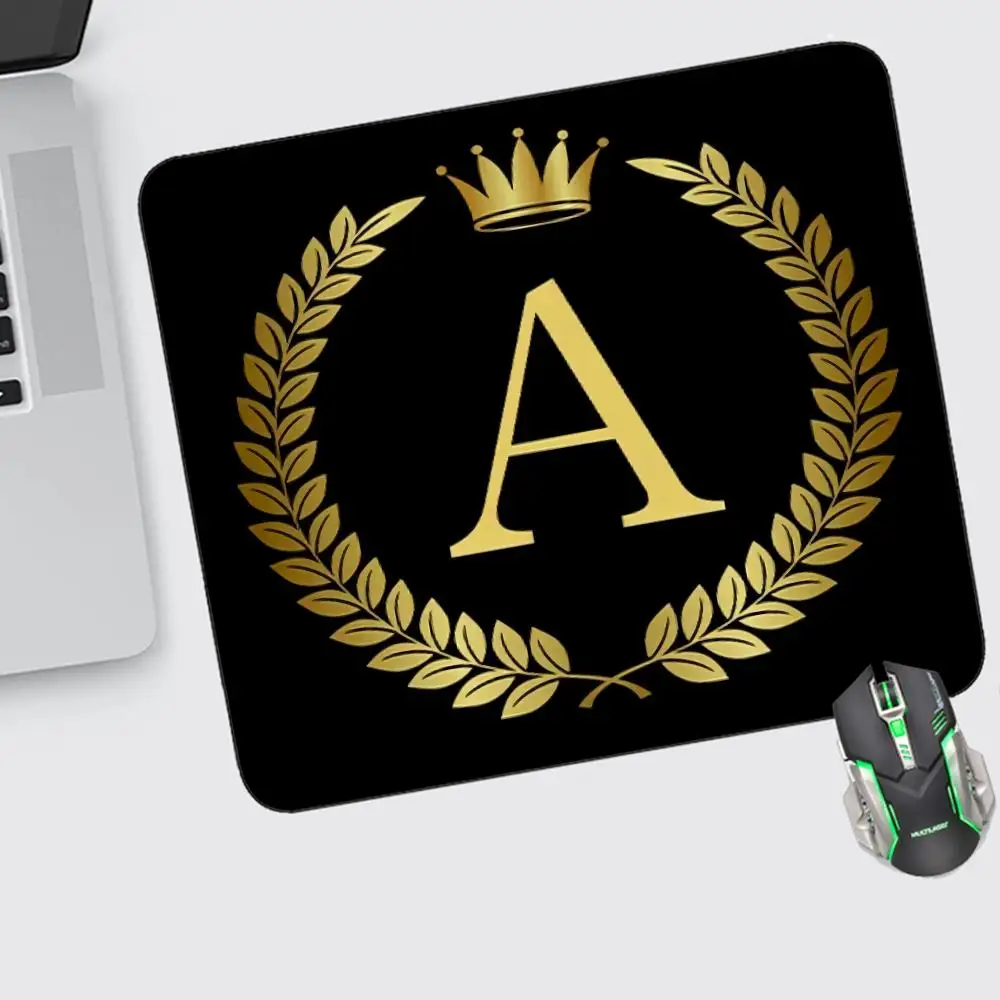 

26 Letters Mouse Pad Small Mouse Pad Gaming Accessories Offices Keyboard Computer Desk Mat Pc Gamer Non-slip Mousepad