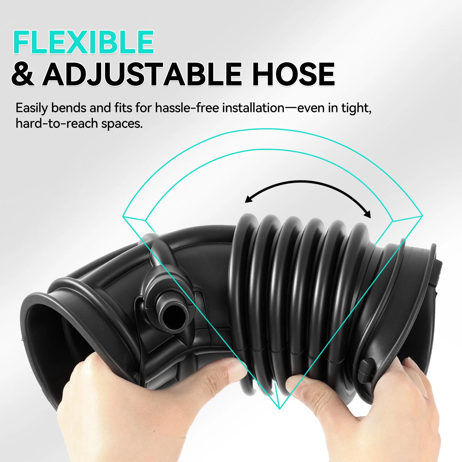 Air Cleaner Intake Hose for 2007 2008 2009 2010 2011 2012 2013 Nissan Altima 2.5L Replace # 16576-JA000 Intake Duct Tube Boot view 5