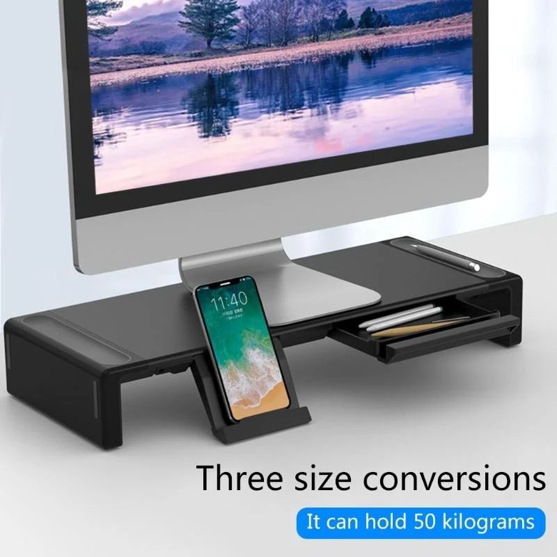 

Настольная эргономичная подставка для монитора с органайзером для хранения для ноутбука, лучшая распродажа