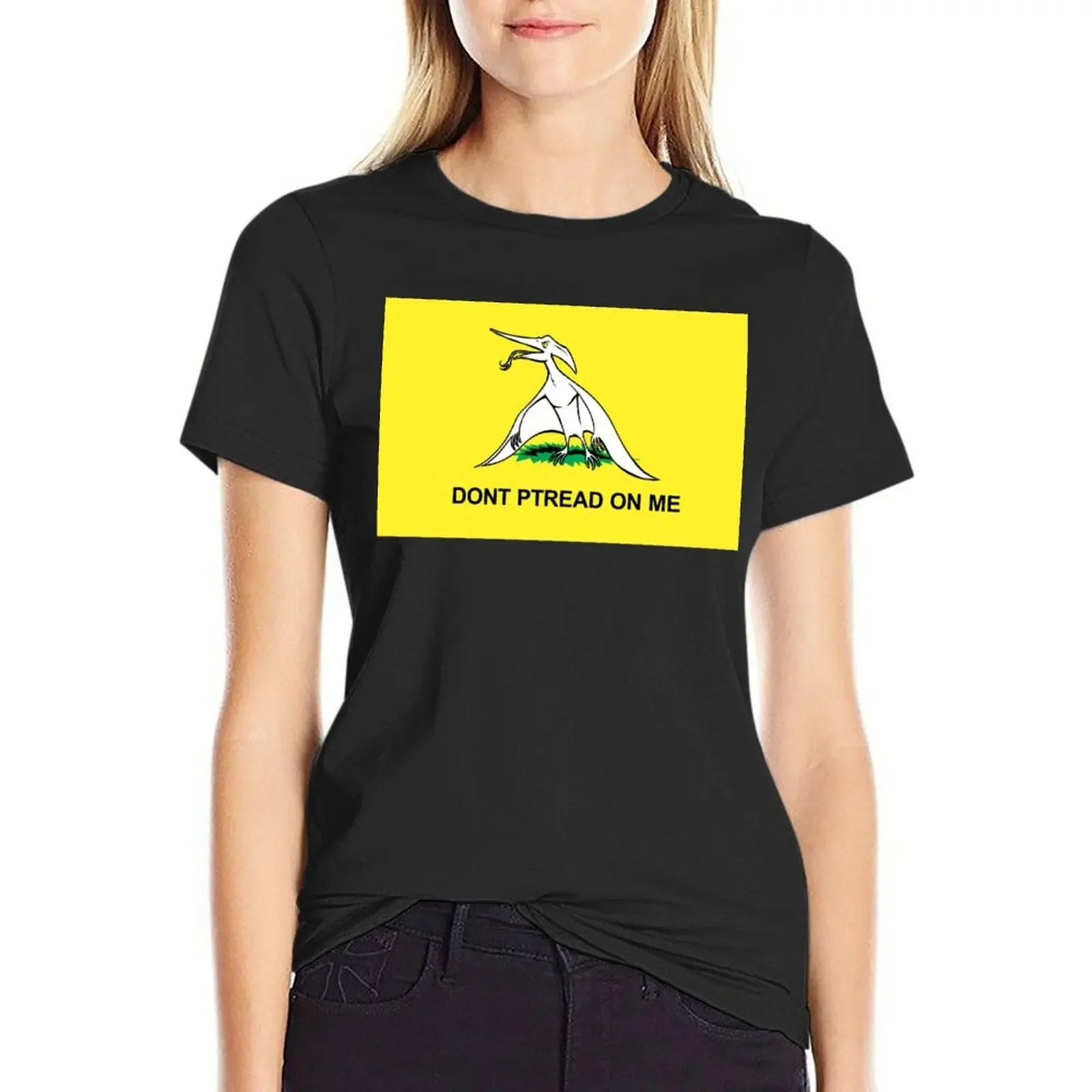 

Funny Pterodactyl version of Gasdsen Flag T-Shirt cute clothes t shirt dress Women