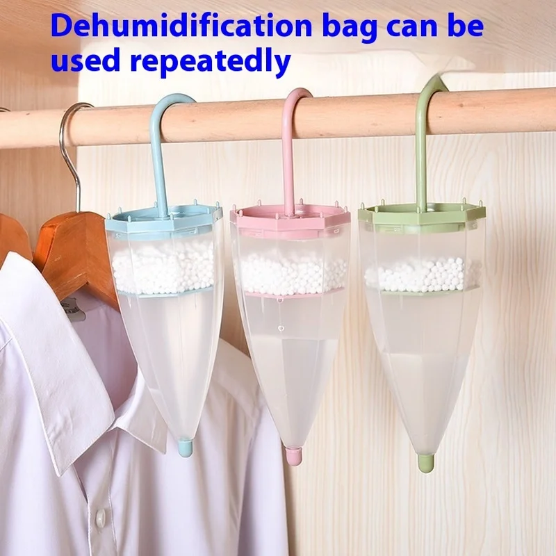 Kreativer, schirmförmiger, hängender Luftentfeuchter-Kasten, Schlafsaal-Kleiderschrank mit recycelbarer, feuchtigkeitsbeständiger, schimmelresistenter Feuchtigkeitskleiderschrank für zu Hause