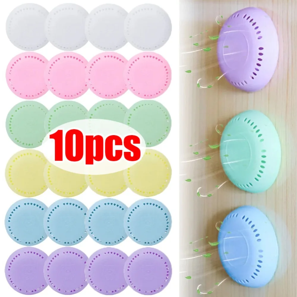 10/1Pcs Toilet Aromatherapy Lasting Deodorization Solid Air Freshener for Bedroom Wardrobe Car Household Round Solid Fresheners