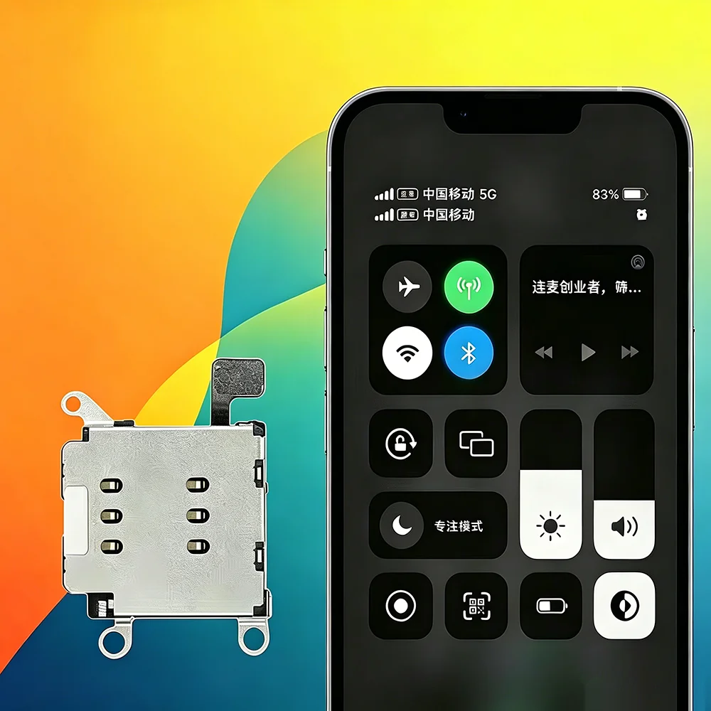 Комплект из 5 интегрированных (MEP) слотов для SIM-карт SIMHUB iPhone серий 12-17: аксессуар гибкий кабель IC инструменты