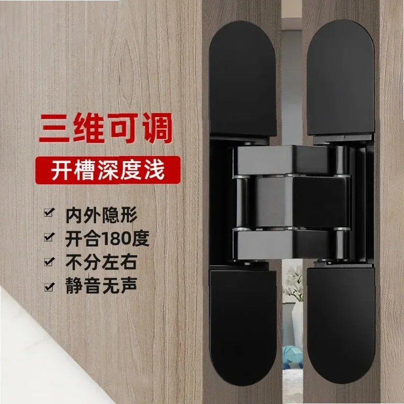 3D Adjustable Invisible Hinge, Silent Concealed for Wooden & Hidden Doors