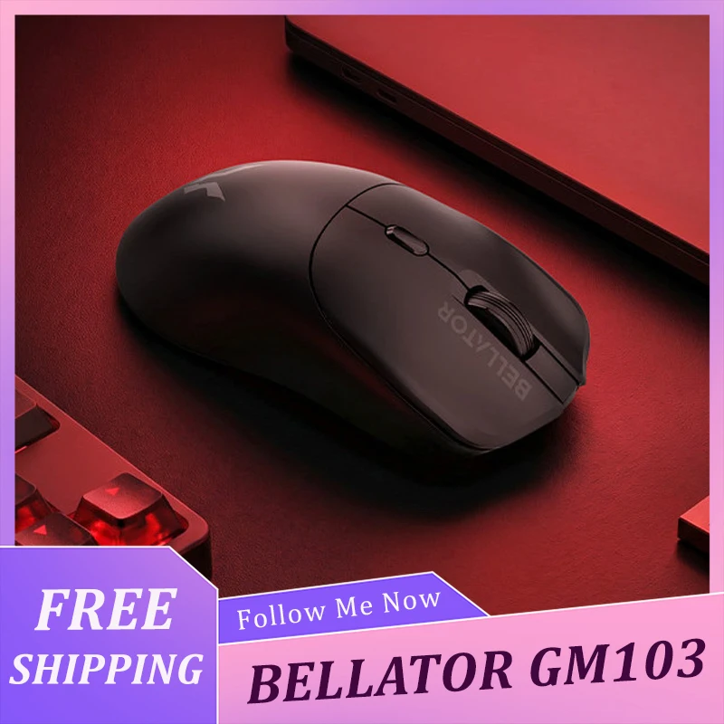 Lenovo BELLATOR GM103 Wireless Gaming Mouse Tri-Mode 8K Bluetooth Office Mouse Ergonomic Lightweight E-Sports Gaming Accessories