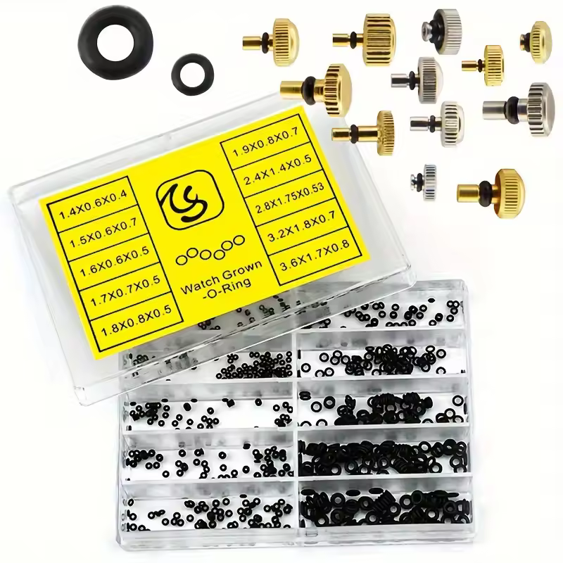 Nuovo mini rondella in gomma O-ring corona per orologi orologi impermeabili guarnizioni strumenti di riparazione orologi