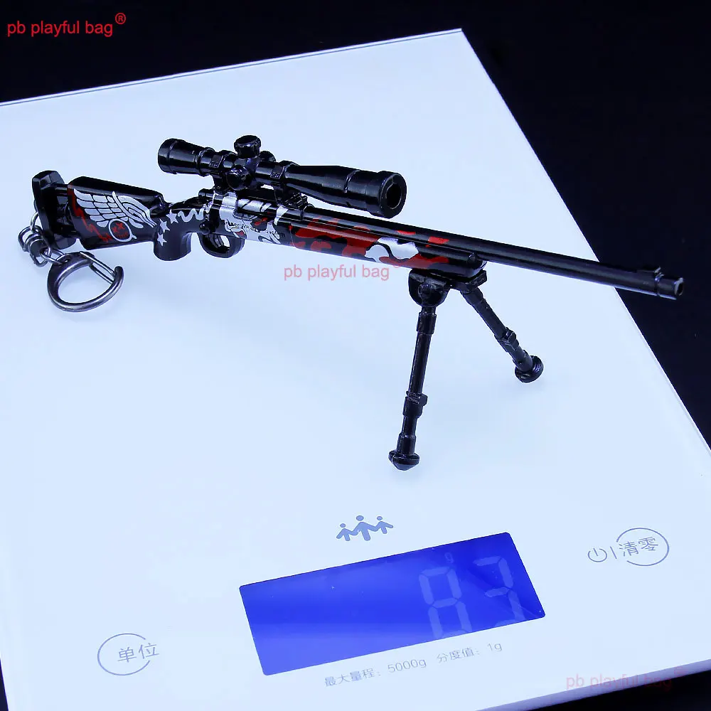 18cm M24 Karabin Snajperski Model Broni Figurki Akcji Metalowy Mini Zabawka Pistolet Brelok Dzieci Prezenty Świąteczne Ozdoby Rękodzieło ZG393