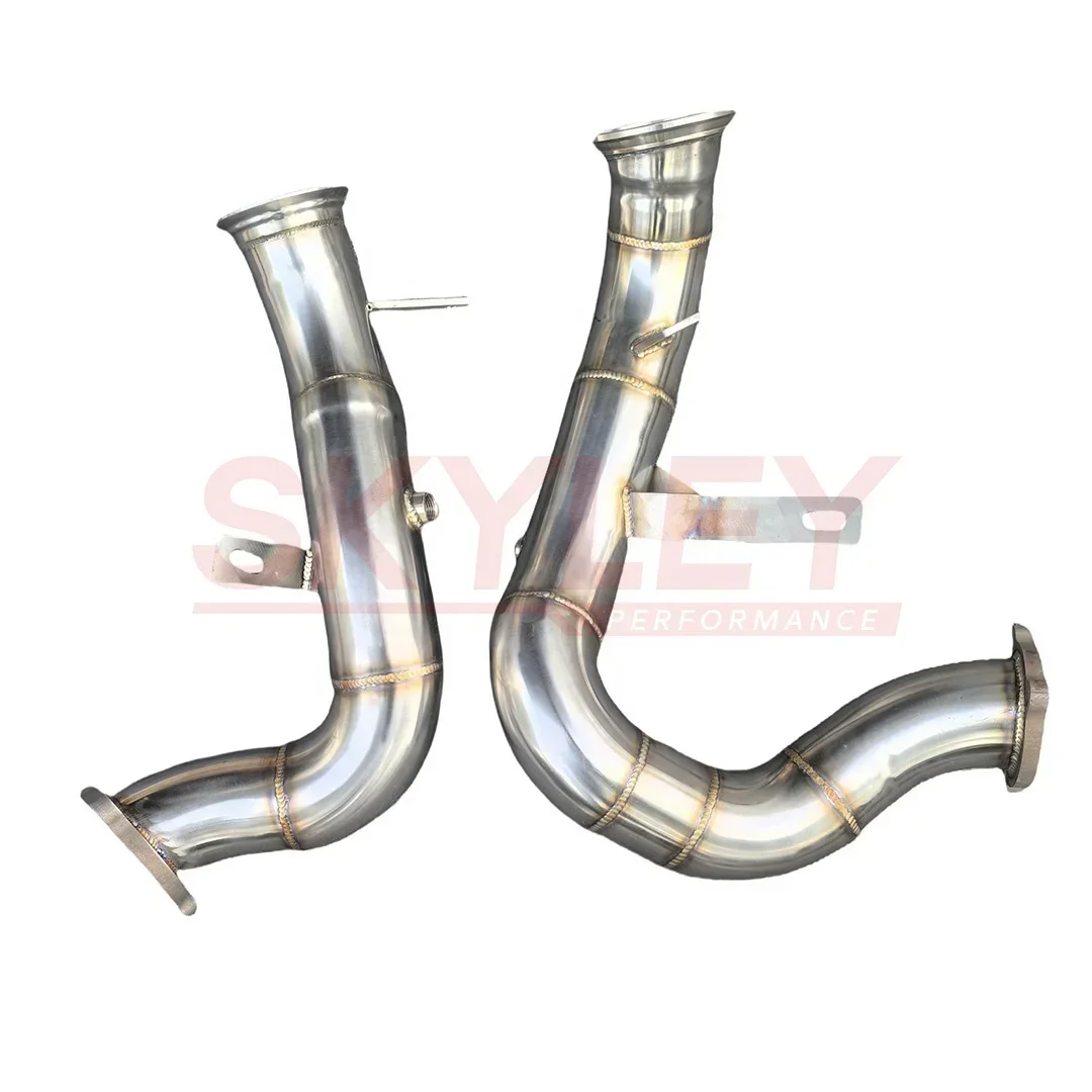 Exhaust Downpipe For Porsche Macan S/turbo 3.0t/3.6t 2014-2017 Racing Sport Car Stainless Steel Free Flow Pipe Exhaust System