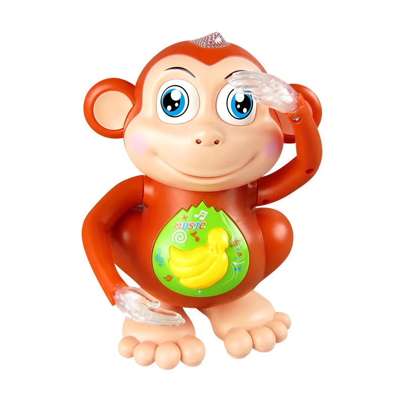 HOT SALE Children's Electric Dancing Monkey Singing Cartoon Toys Swing Walking Monkey Toy Phone Musical Toys Gift