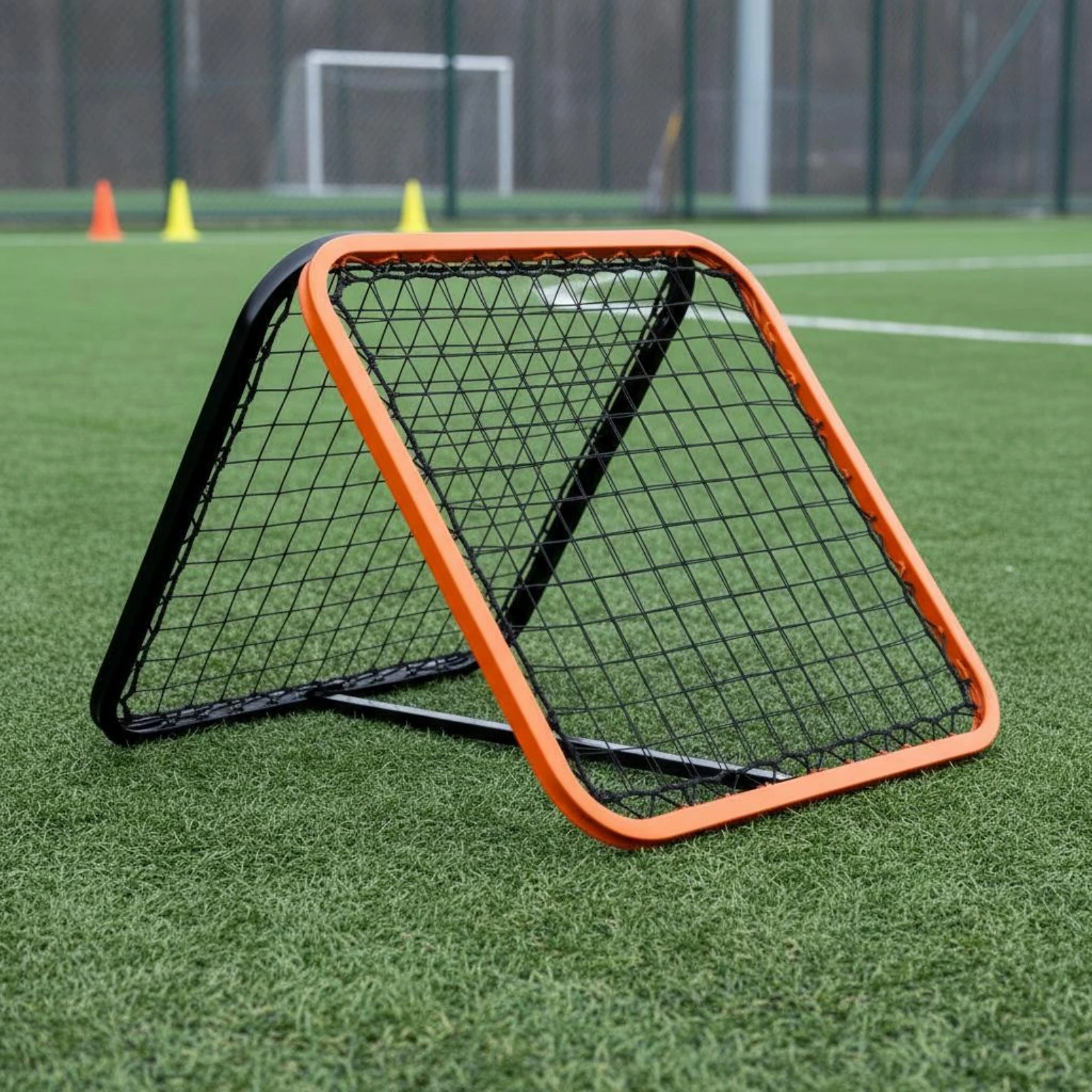 

Soccer Rebound Net Portable Soccer Rebounder Net Football Training Rebounder Adjustable Angle Sports Gear Long-Lasting Frame