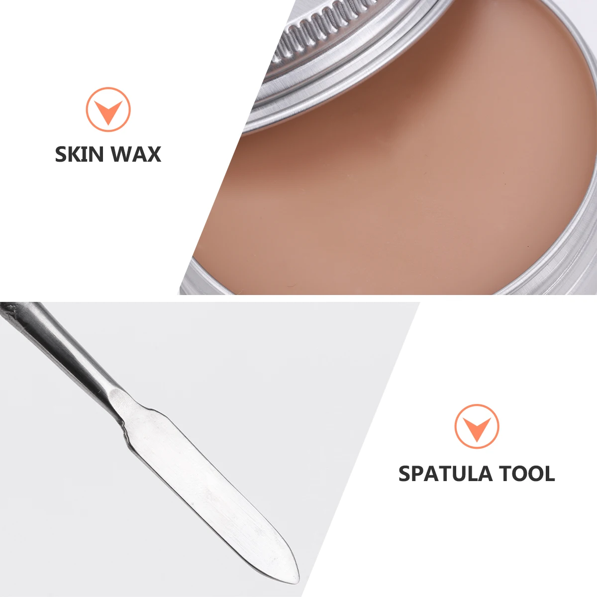 แต่งหน้าฮาโลวีนชุดขี้ผึ้งผิวพิเศษเครื่องมือภาพวาด Stubble ผ้าฝ้ายพลาสติก Modeling WAX บาดแผลที่สมจริง