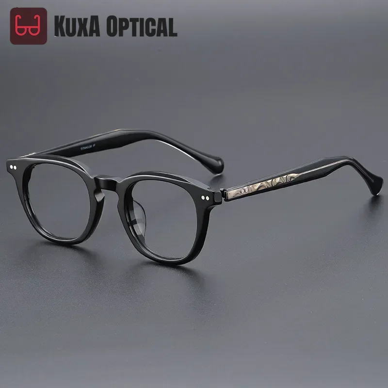 

Vintage Acetate Optical Eyeglasses Frame Unisex ComputerSpectacle Frames For Men Women Clear Lens Myopia Presbyopia Progressive