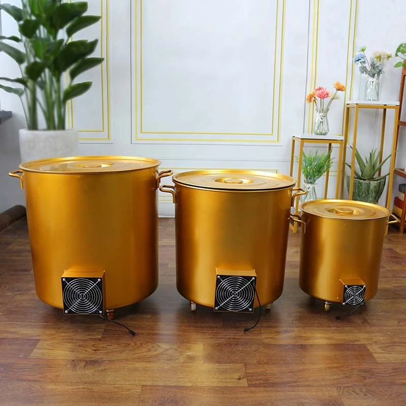 Household gold burner stainless steel chemical treasure barrel apartment smokeless incinerator indoor paper burner