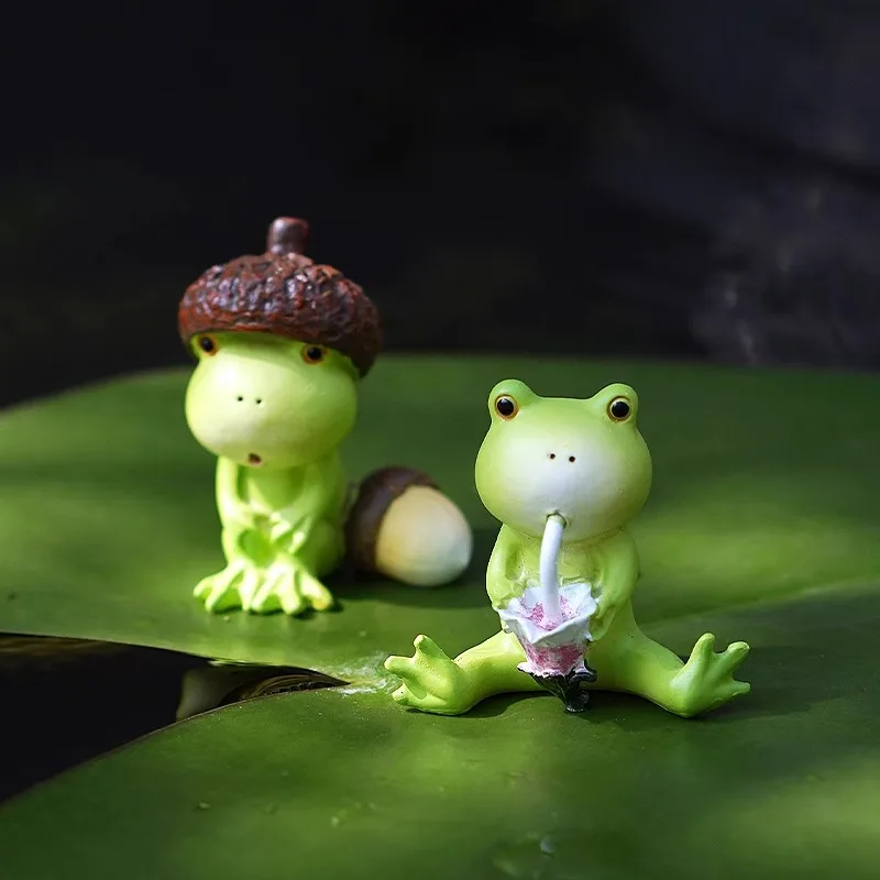 

Creative Cute Frog Ornaments, Decompression Dolls, Courtyard Balconies, Flower Pots, Landscaping Micro Landscape Decorations
