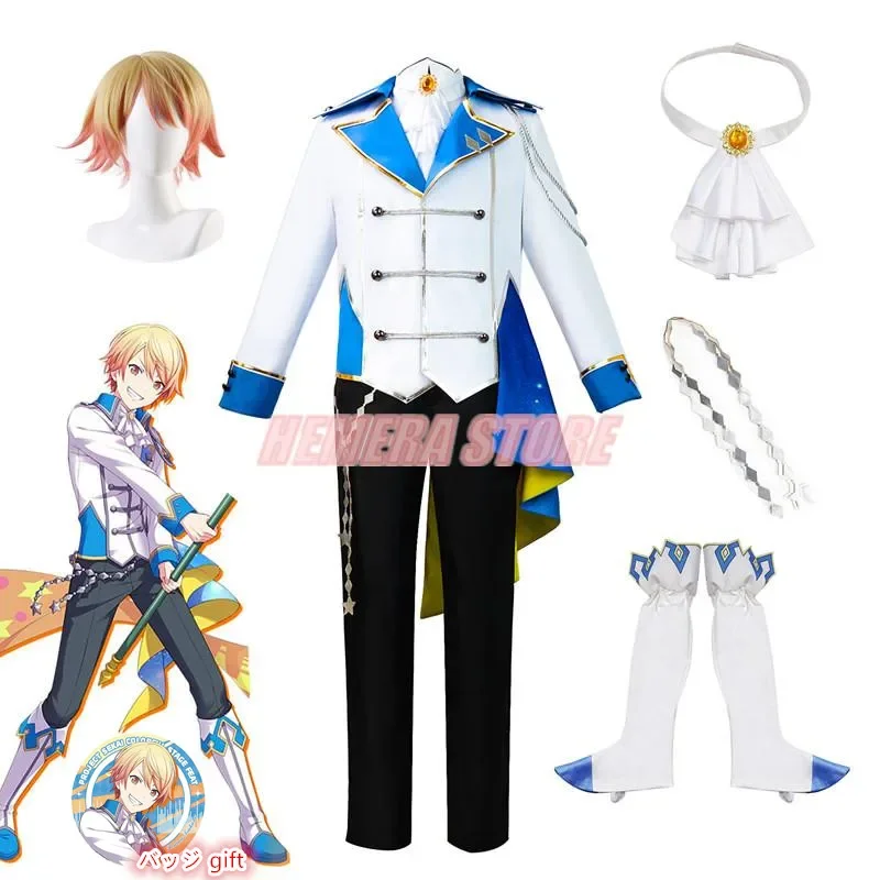 Project Sekai colorful stage! Tenma tsuasa role cosplay costume uniform suits stage costumes cosplay wig for Men Gift New 2023