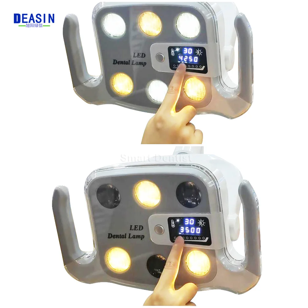 Dental LED Lamp Oral Operation Lamp 6 Bulds Two-Color Dental Oral Light For Dentistry Chair Accessories