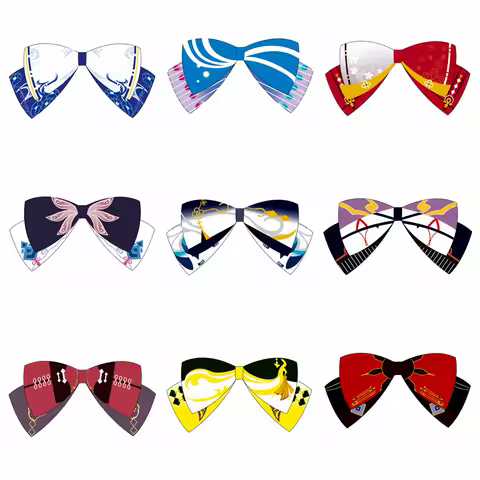 Game Genshin Impact Cosplay Cloth Bow Hairpin Anime Cute Lolita Girl Tiara Kamisato Ayato Beelzebul Yae Miko Headdress Halloween