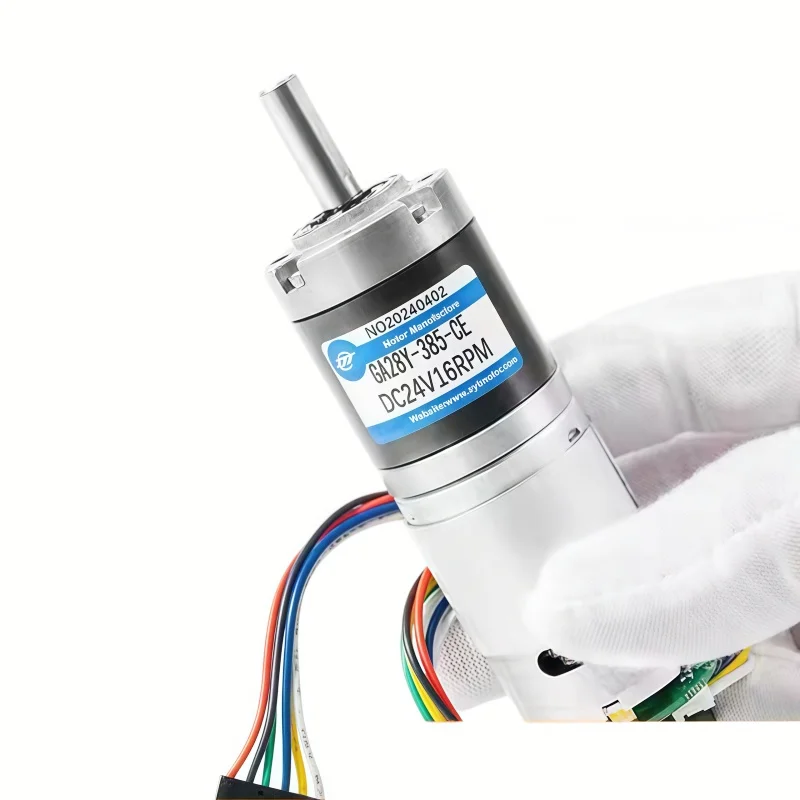 GA28Y-385 planetary gear micro DC speed reduction motor with speed control and encoder function