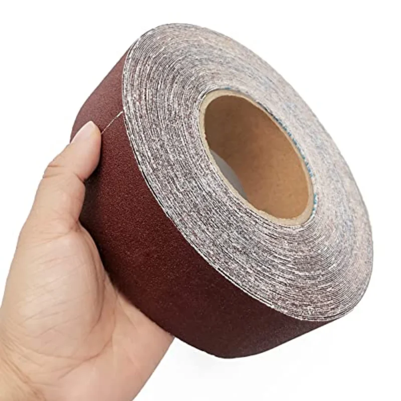 2/6/8 M Sandpaper Roll Continuous Abrasive Ready To Cut Emery Cloth For Drum Sander Woodworking Automotive Metal Sanding