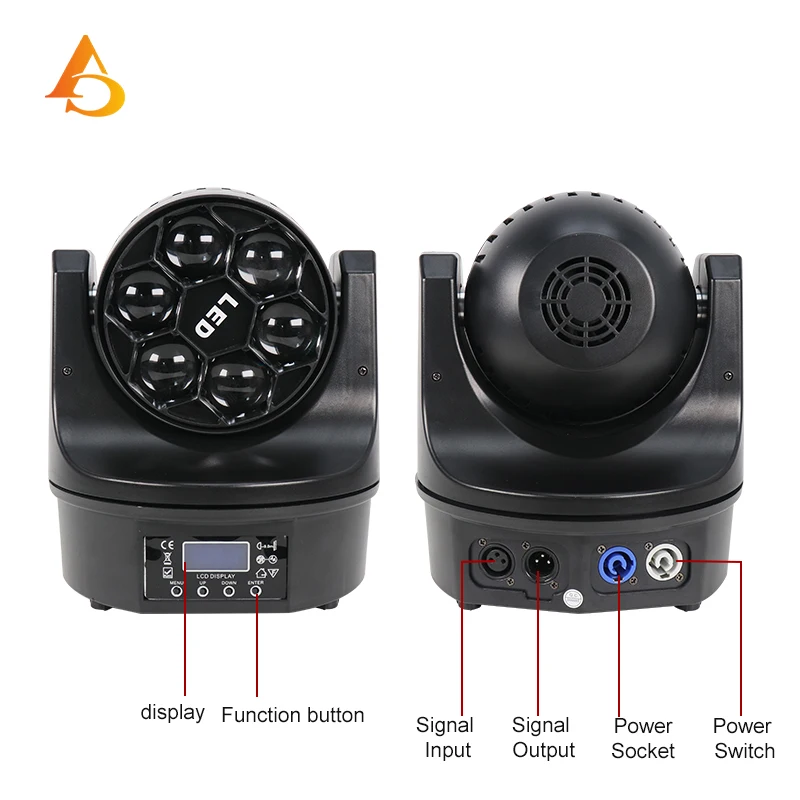 4-10 Stück LED 6 x 15 W Bienenaugen Bühnenlicht Luces Disco Disco RGBW 4 in1 Licht LED Moving Head Strahl + Waschlicht DMX 512