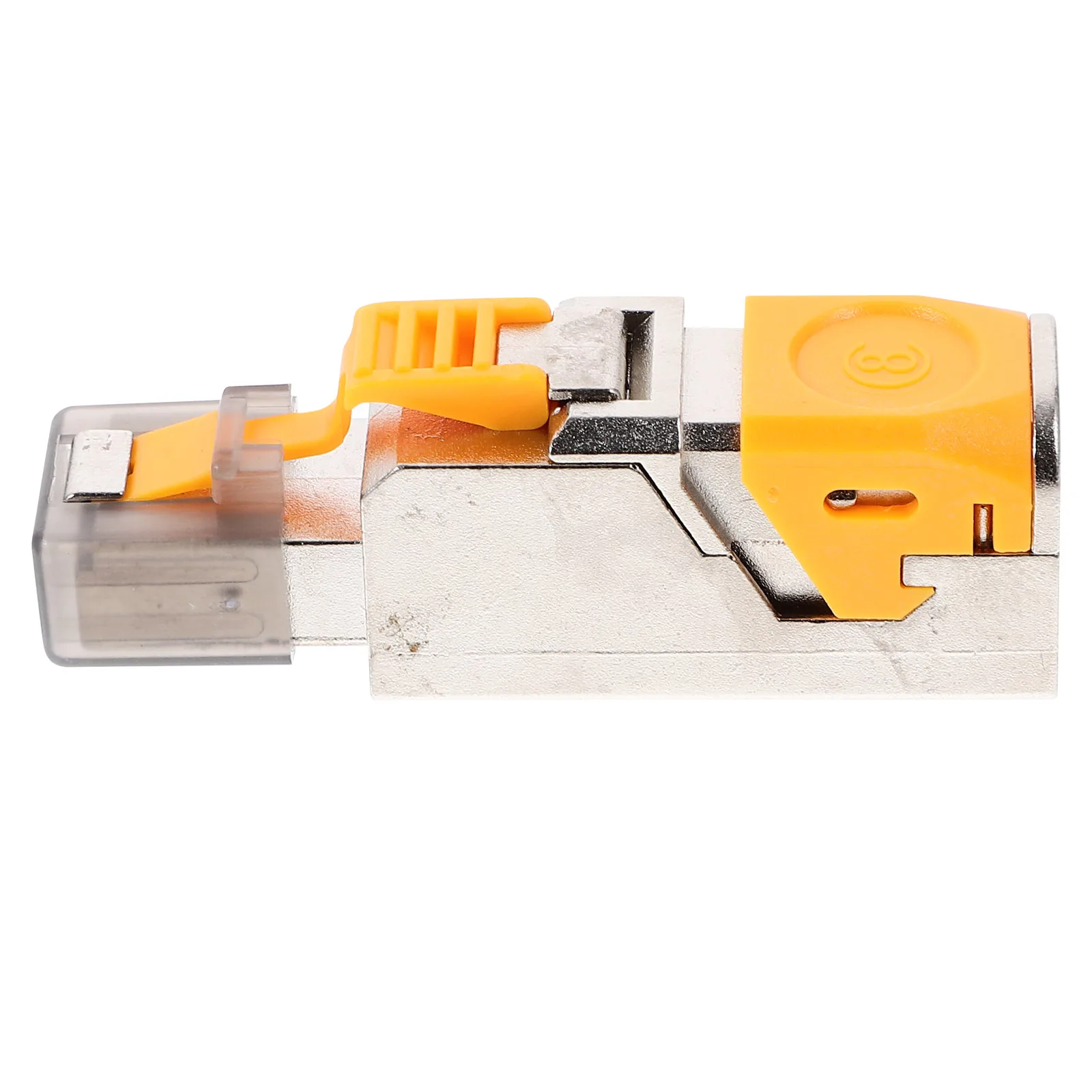 

Crimp-free Modular Shielded Connector Cat6A 7 8 Plug Ethernet Tool-free Gold-plated Network Cable Connectors Reinforced