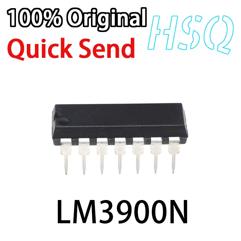 

5PCS New LM3900N LM3900 4 Operational Amplifier Chip Direct Insert DIP-14 Spot