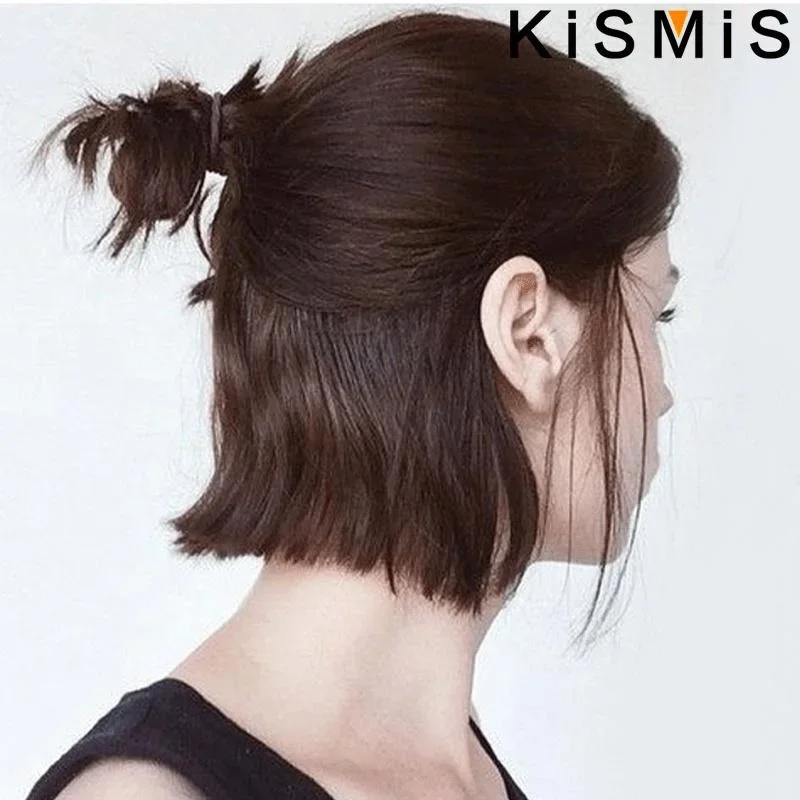 KISMIS 100Pcs Simple Basic Hair Ring Small Circle Fine Hair Rope Girl Tie Hair High Elastic Rubber Band Head Rope Headdress