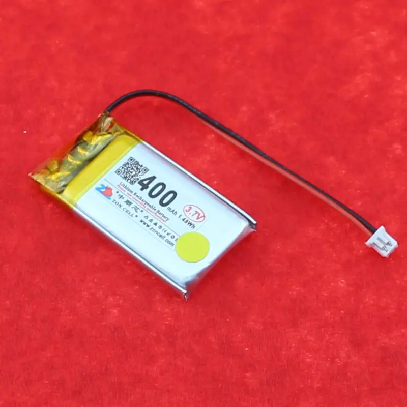 502035 Portable Device High Temperature Polymer Lithium Battery 3.7V400mAh 80 ℃