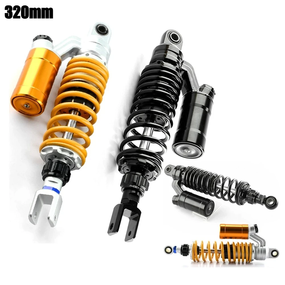 

1Pcs 320mm Universal Motorcycle Shock Absorber Adjustable Rear Suspension for Honda Suzuki Kawasaki Yamaha Scooters Modified
