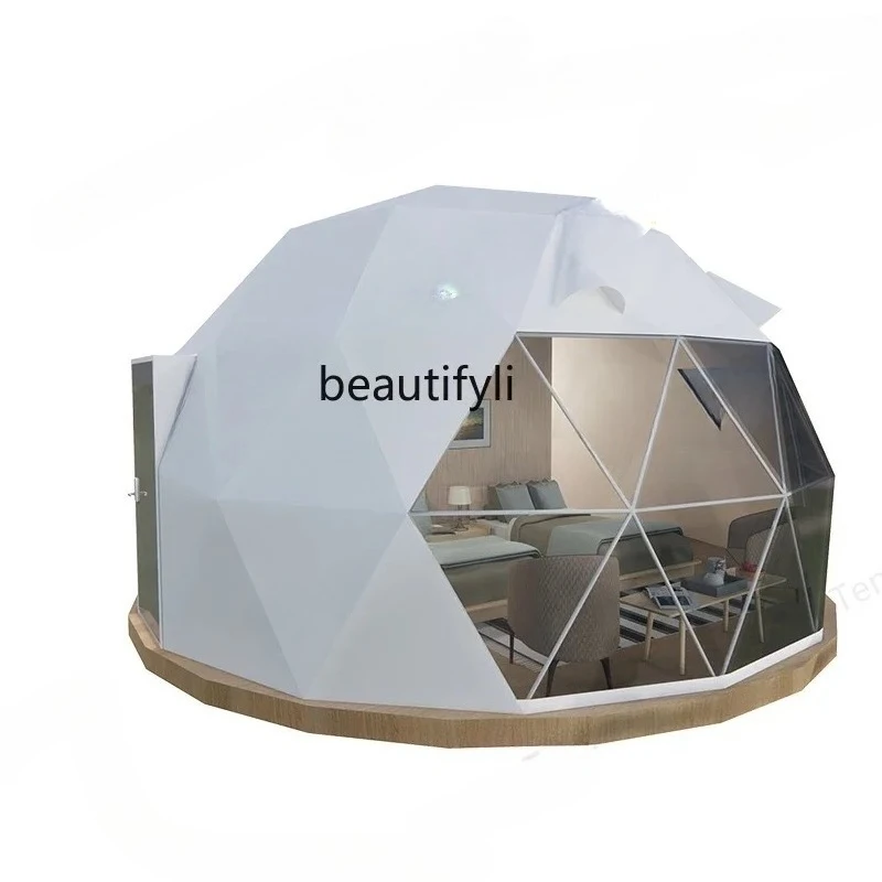 Outdoor star room spherical tent hotel bubble house PVC heat insulation and wind protection including installation