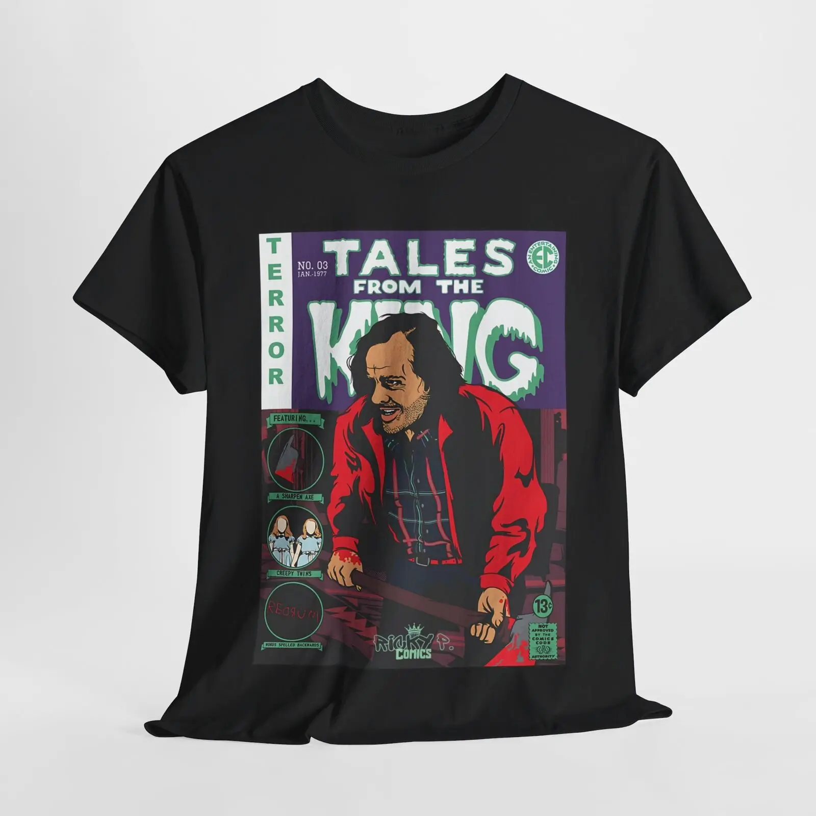 

The Shinning Tales From Stephen King Horror Comic T Shirt Unisex Heavy Cotton