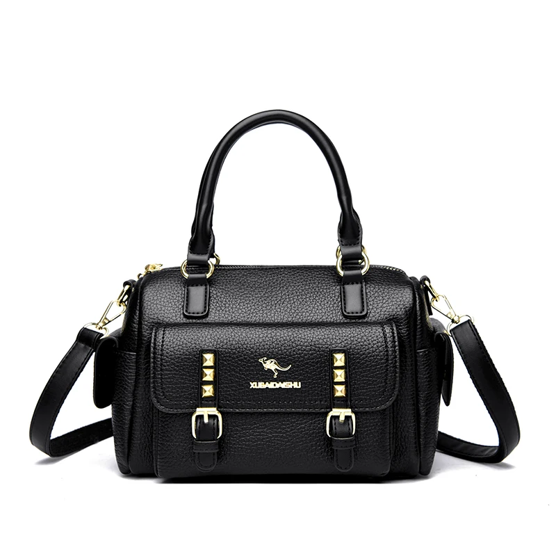 

2025 New Famous Luxury Women's Handbag High Quality Soft Leather Women Tote Bags Fashion Famous Weight Shoulder Bag Wallet