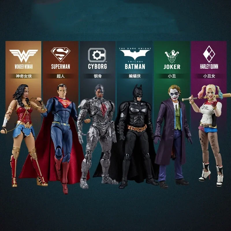 

New Dawn Of Justice Action Figure Pa Movable Collection Dc Bruce Wayne Batman Model Toys Justice League Movie Harley Quinn