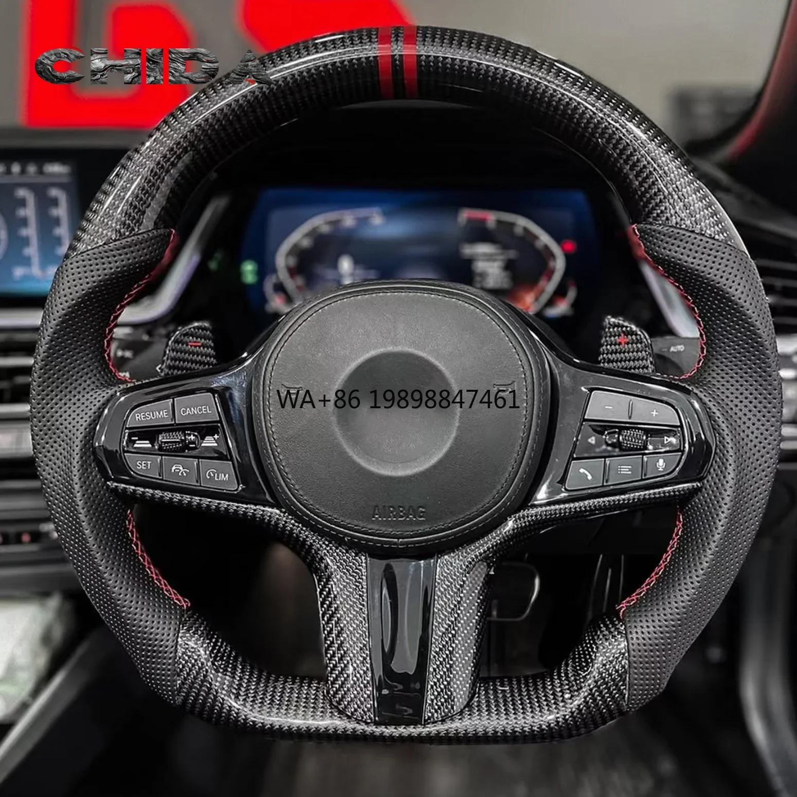 

BMWs Carbon Fiber Steering Wheel Suitable for F10 F30 F31 F32 F20 F15 F26 F23 F35 F36 F07 F18 F02 F15 X6 X5 M3 M4 M6 Vehicles