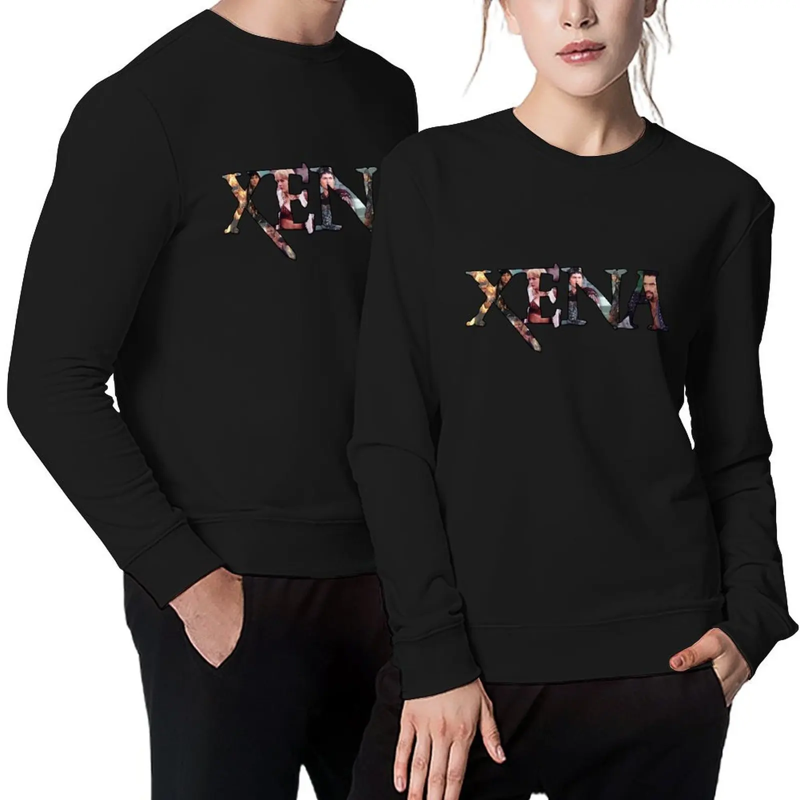 

Xena - The crew (black) Pullover men's clothes men's sweat-shirt set tracksuit men's sweat-shirt hooded sweatshirts