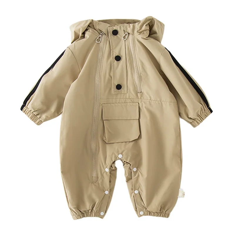 IYEAL Baby Workwear Jumpsuit Wiosna i jesień Nowa koreańska przystojna kurtka dla niemowląt i małych dzieci