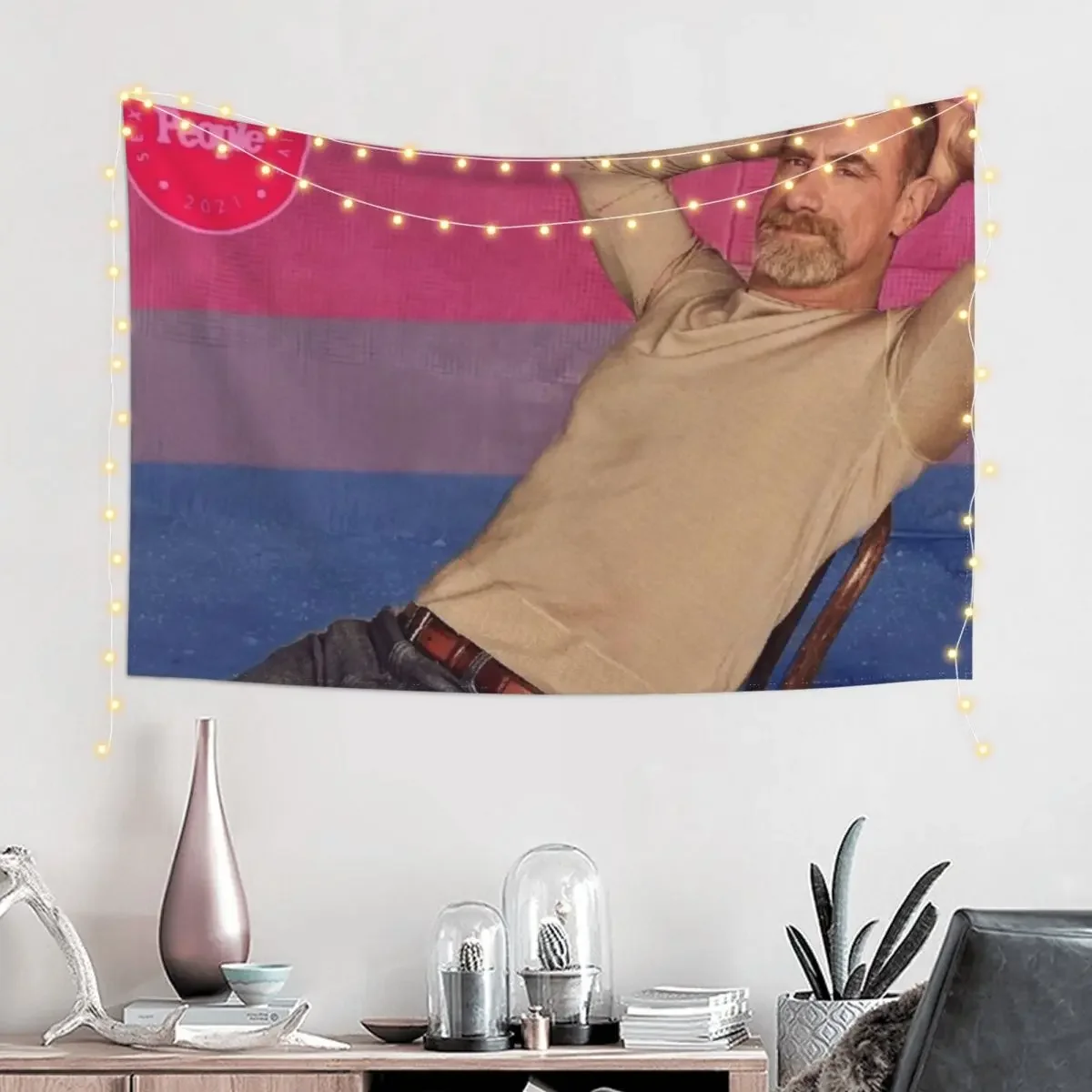 bi chris as sexiest man alive Tapestry Decorative Wall Mural Aesthetic Home Decor Tapestry