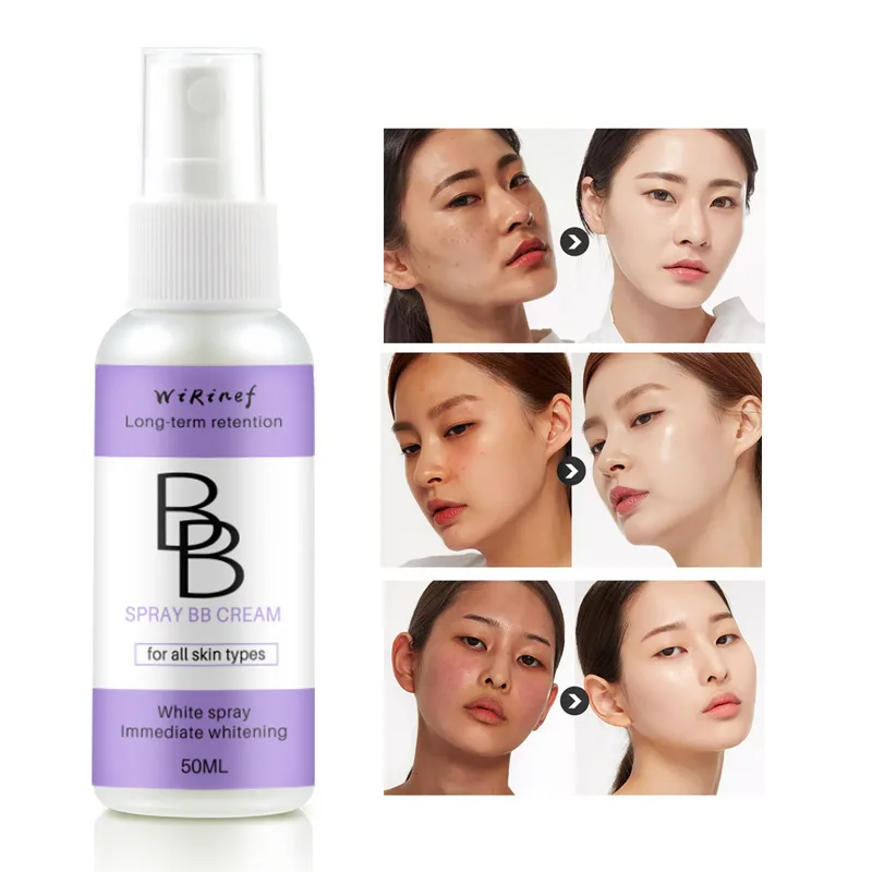 BB Cream Spray Liquid Foundation Concealer Brighten Whitening Moisturizing Base Face Foundation Makeup Cosmetic Skin Care Cream