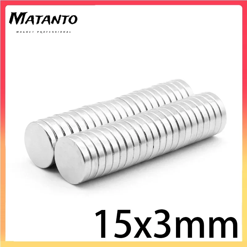 10/20/50/100PCS 15x3mm Disc Rare Earth Magnet Bulk Round Magnetic Magnet Strong Neodymium Magnets