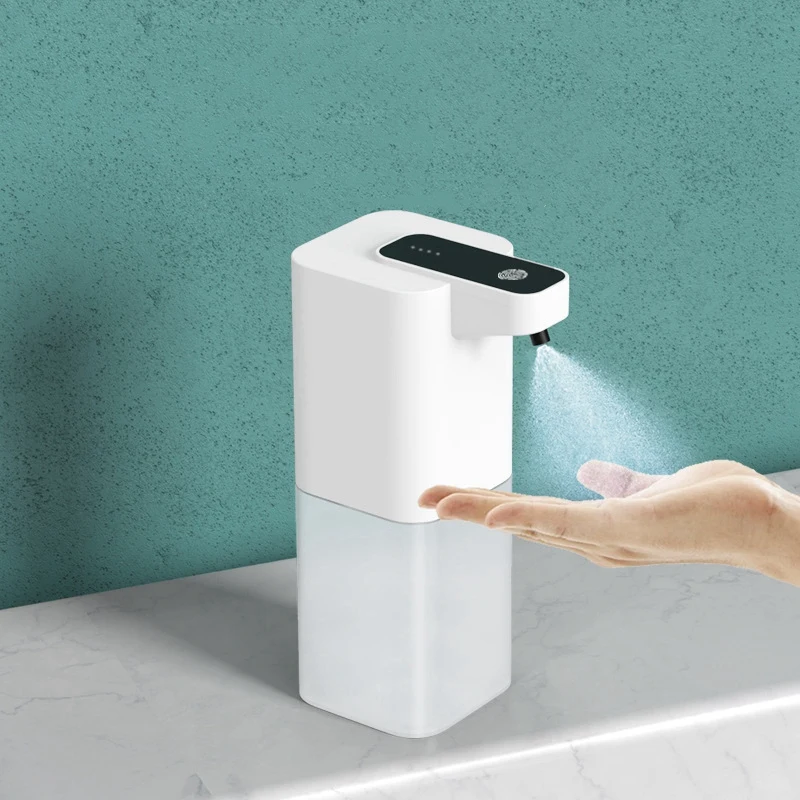 400Ml Capacity Automatic Soap Dispenser Infrared Hand Soap Dispenser Rechargeable Spary Soap Dispenser Convenient