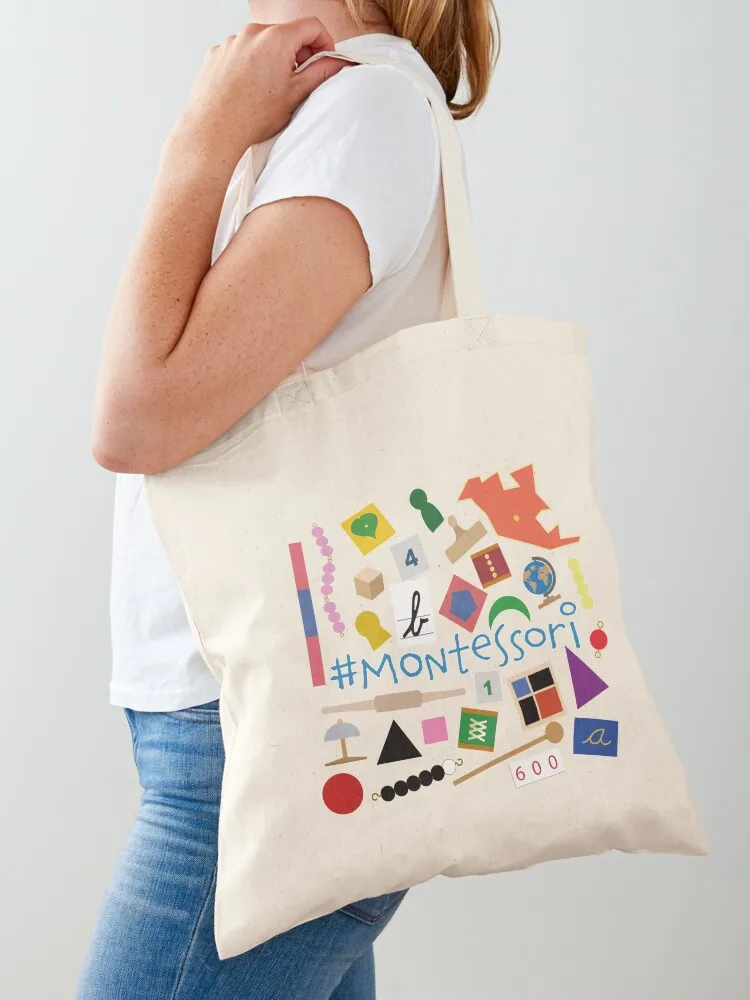 Small Montessori materials Tote Bag shoping bag shopper bags university shopper bag