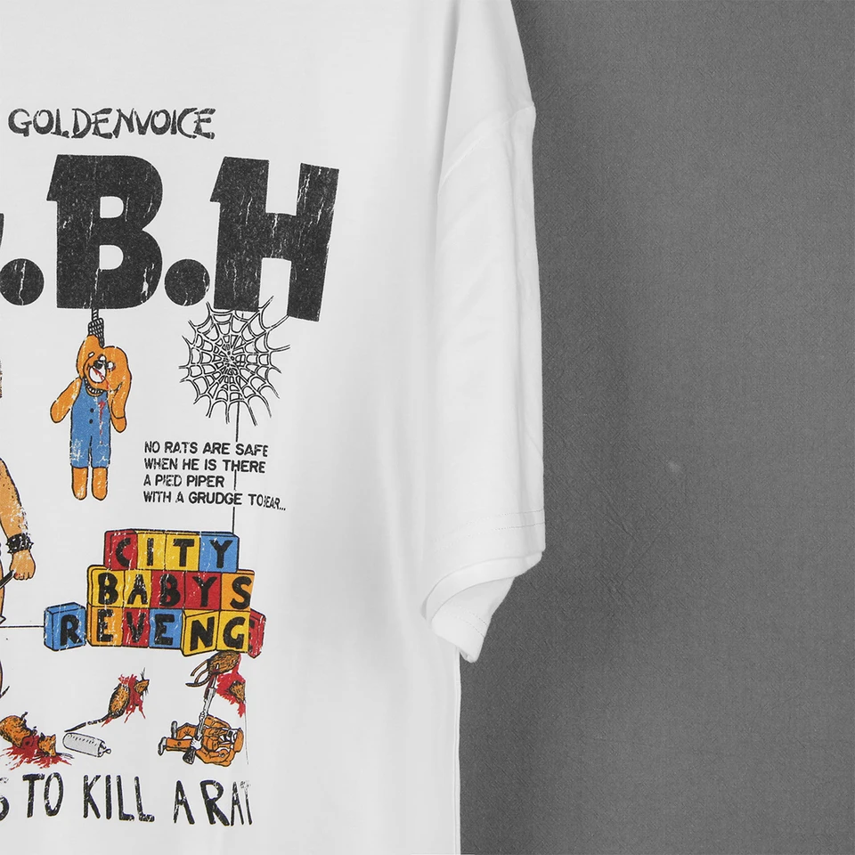 ハードコア パンク Tシャツ レトロ オーバーサイズ メンズ 白