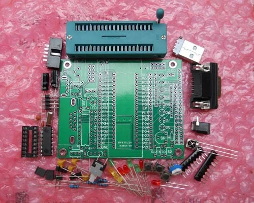 It is suitable for 51 MCU minimum system board AT89S52STC89C52 development of spare parts welding practice DIY kit