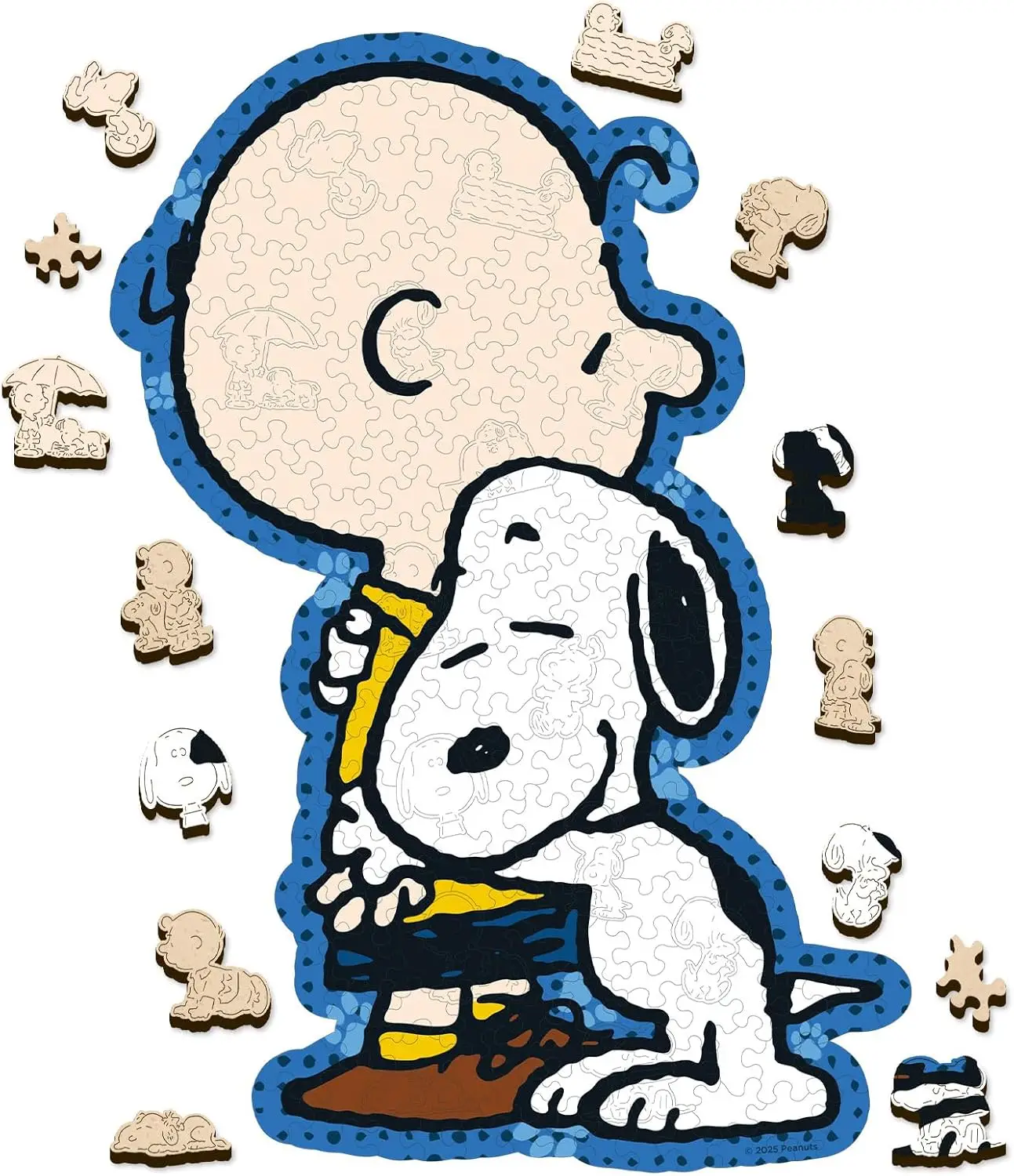 

Peanuts Puzzles for Adults – Charlie Brown Wooden Puzzle, 200 Piece Unique Jigsaw Puzzle, Snoopy Officially Licensed Merchandise