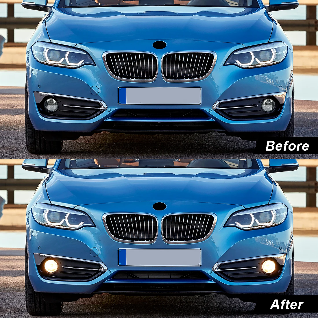 63177839865 63177839866   Para bmw e92 e93 f07 f10 f22 f23 m3 m5 2 3 5 séries luzes de nevoeiro lâmpada dia led halogênio wateproof