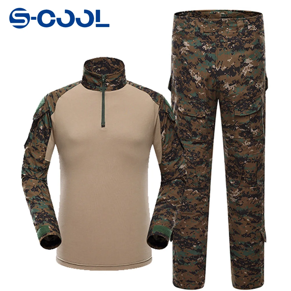 

Outdoor Tactical Uniform Shirt Tactical Hunting Suit Combat Shirt Tactical Camo Shirt Cargo Pants Clothes