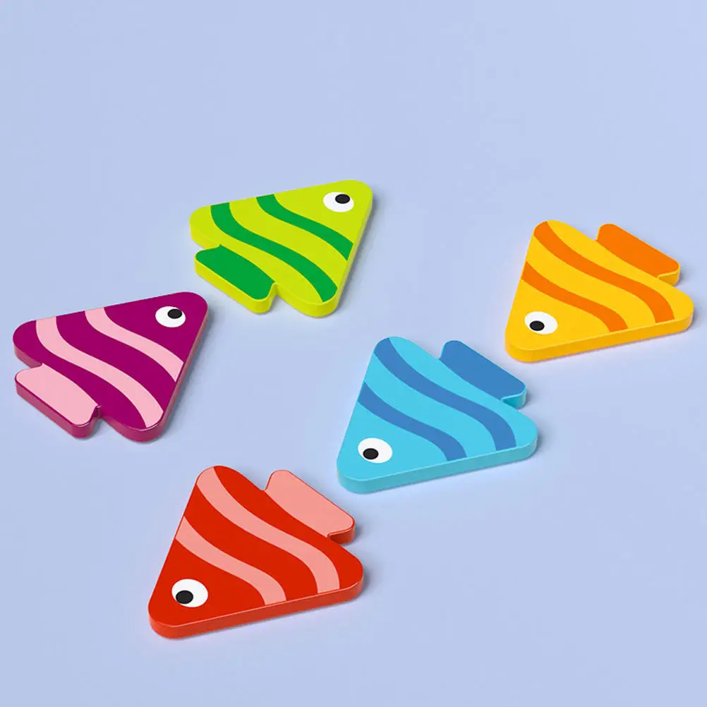 1set-fish-direction-matching-logic-training-board-game-wooden-kids-education-color-cognition-interactive-early-learning-puzzle