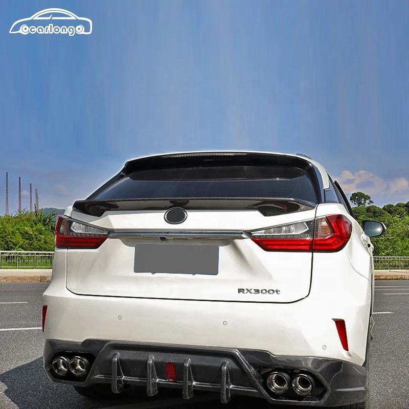 High Quality Car Body Kits Suitable For Lexus RX 300 200t 450 2016-2017 Carbon Fiber Rear Lip With Light