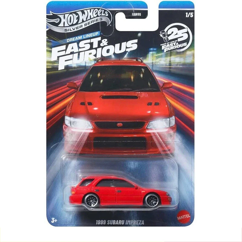 Hot Wheels Silver Series Fast & Furious HNR88-N Subaru Chevy Mustang Camaro Nissan